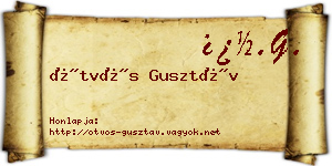 Ötvös Gusztáv névjegykártya