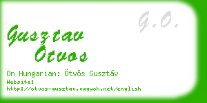 gusztav otvos business card